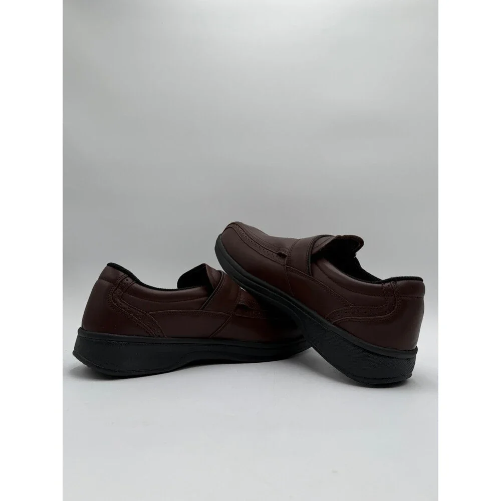 OrthoFeet LINCOLN CENTER Men's NEW Orthopedic Dress Shoe Brown US Size 12 M